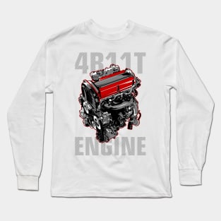 4B11T Engine Mitsubishi Lancer Evo X Long Sleeve T-Shirt